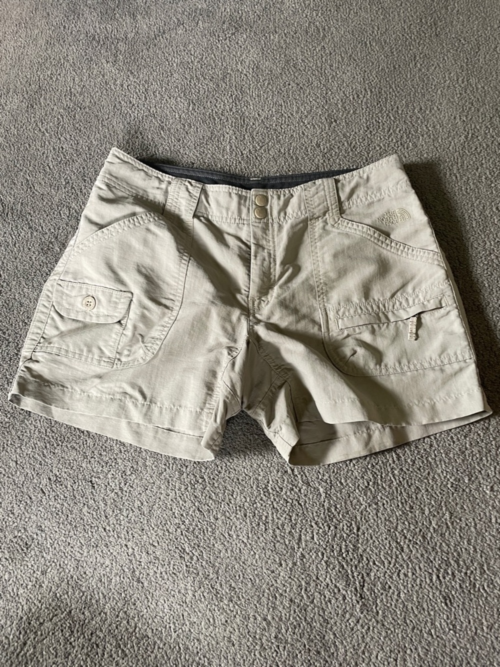 The North Face Women's Light Khaki Cargo Shorts